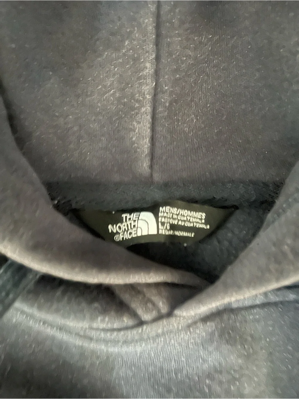 The North Face Black Pullover Hoodie with Blue Logo